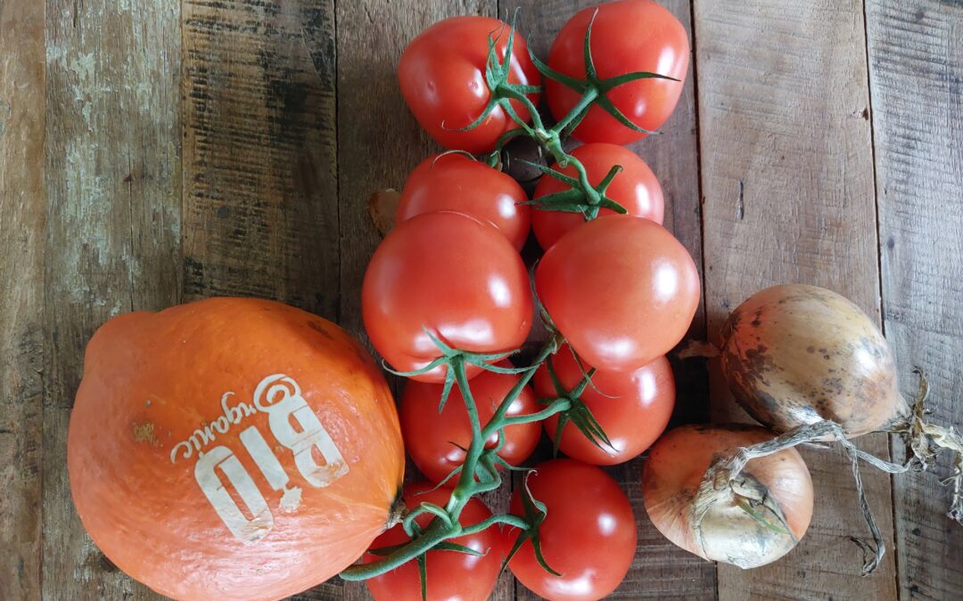 ingredienten tomaten pompoensoep