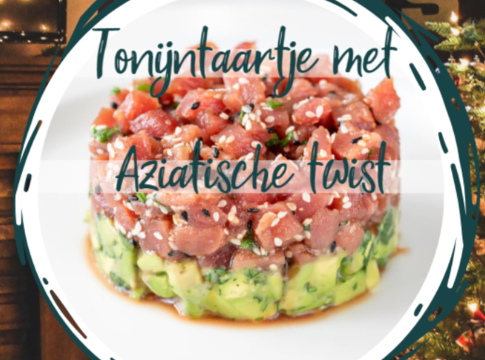 Tonijntaartje met aziatische twist