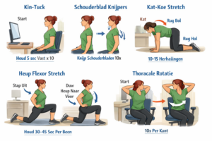 5 oefeningen voor rug en nekpijn